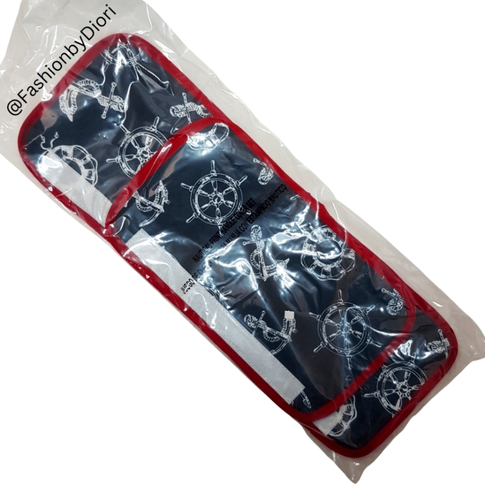 Avon Nautical Print Handle Cover Set